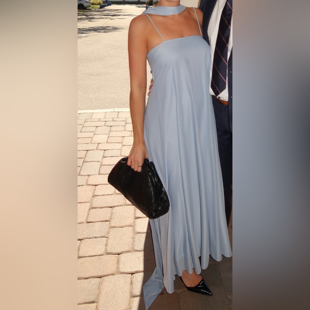Blue bridesmaids dress